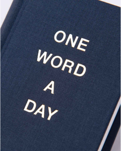 One Word a Day Journal - Dark blue